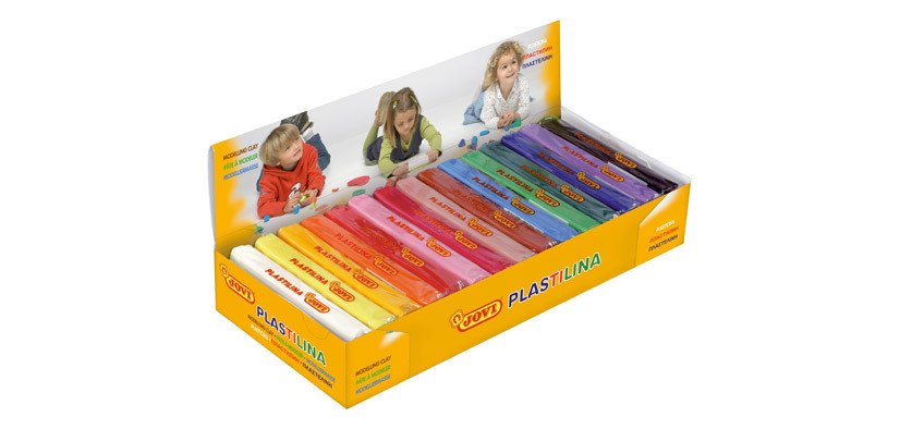 Caja de 15 pastillas de plastilina Jovi de 150 g