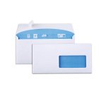 Enveloppe 110 x 220 mm GPV 80 g avec fenêtre 45 x 100 mm blanche - boîte de 100