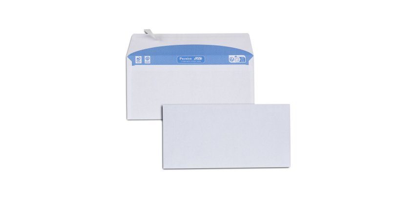 Enveloppe GPV blanche 110 x 220 mm imprimable - format DL - sans fenêtre - boîte de 100