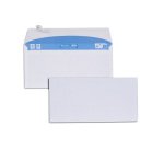 Doos met 100 witte enveloppen GPV 110 x 220 mm bedrukbaar - zonder venster