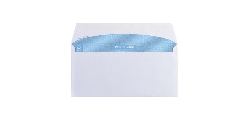 Enveloppe 110 x 220 mm GPV 80 g sans fenêtre blanche - boîte de 100