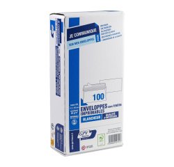 Enveloppe 110 x 220 mm GPV 80 g sans fenêtre blanche - boîte de 100