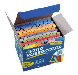 Caja 100 tizas colores Robercolor