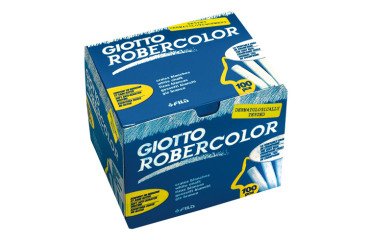 Caja 100 tizas blancas Robercolor