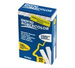 Caja de 10 tizas Robercolor blancas