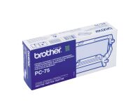 Rol voor thermische transfer Brother PC75 zwart