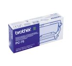 Rouleau imprimante thermique noir Brother PC75