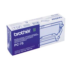 Rouleau imprimante thermique noir Brother PC75