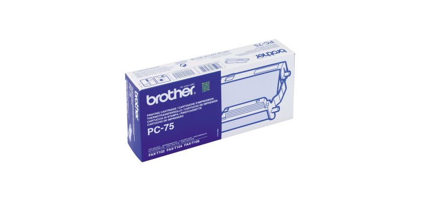 Rouleau imprimante thermique noir Brother PC75
