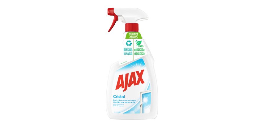 Nettoyant vitres Ajax Cristal Eco-responsable - Spray 750 ml