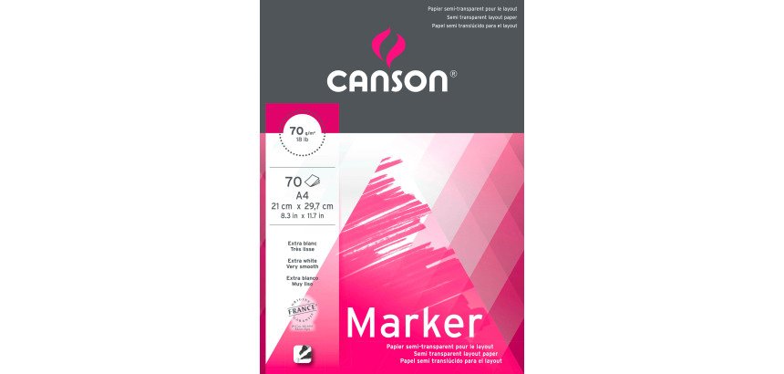 Papel de dibujo Canson Extra Blanco para el Layout A4