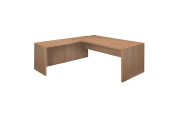 Bureau Direction avec retour piètement bois Essenzza