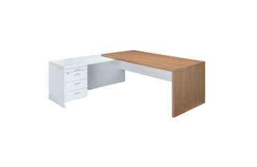 Büroleitung mit Rückkehr zu Holzunterschrank Essenzza