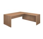 Bureau avec retour à droite simple L 180 x P 90 cm, piétement plein bois - Greko