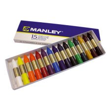 Ceras Blandas Manley Caja de 15 colores surtidos