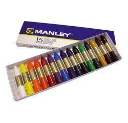 Ceras Blandas Manley Caja de 15 colores surtidos