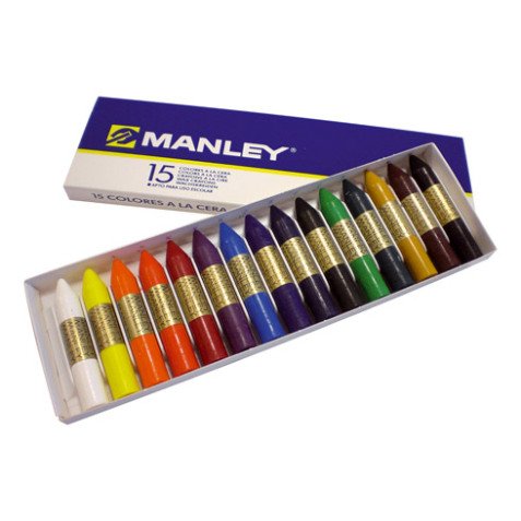 Ceras Blandas Manley Caja de 15 colores surtidos