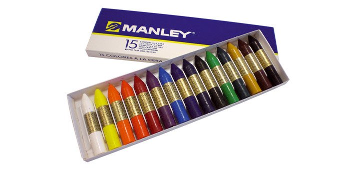 Ceras Blandas Manley Caja de 15 colores surtidos