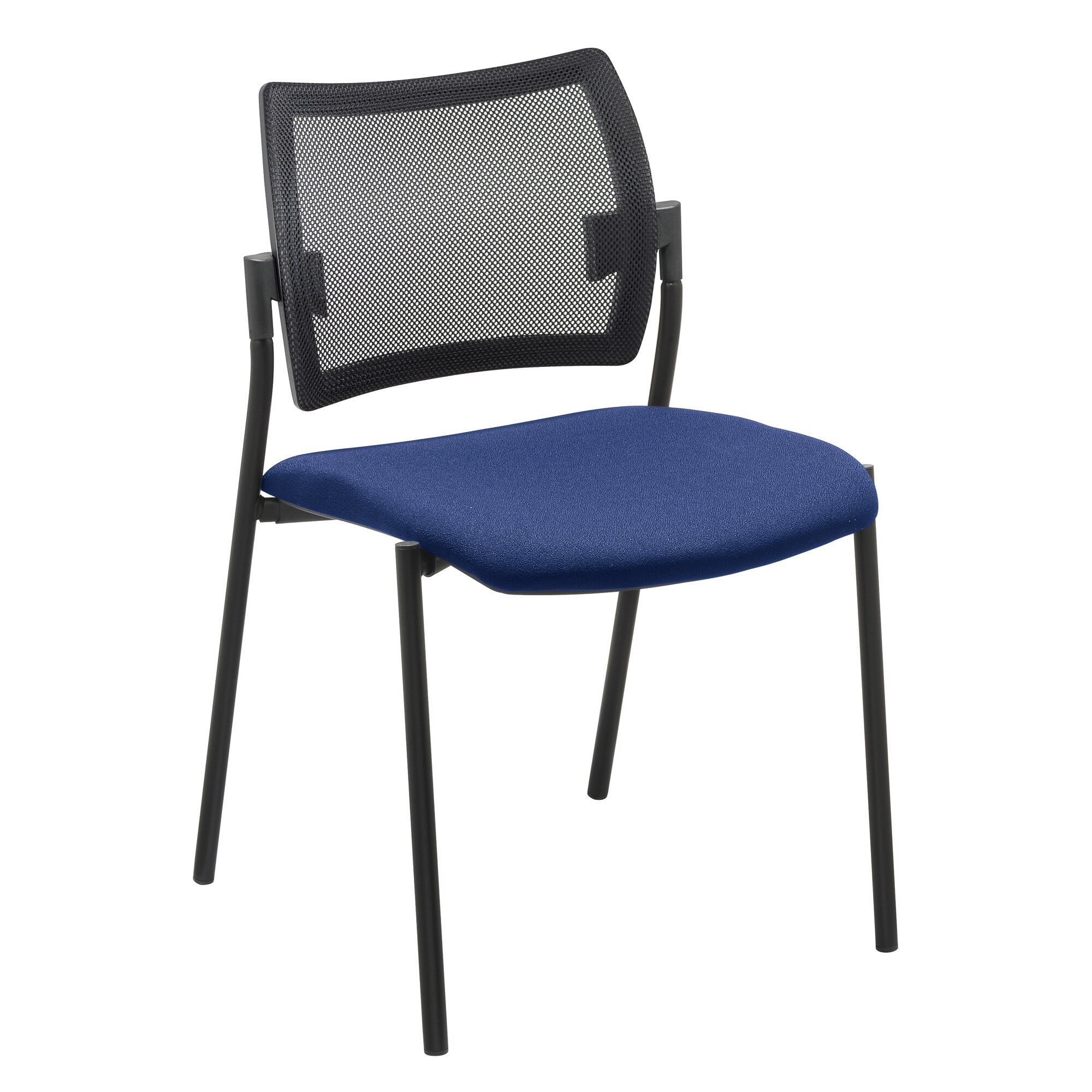 Chair Yota back rest in black mesh structure black legs