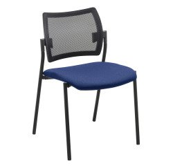 Silla de oficina Yota respaldo malla patas negras