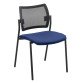 Chair Yota back rest in black mesh structure black legs