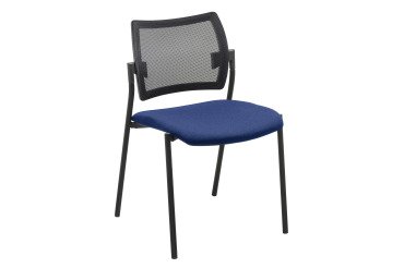 Chaise YOTA - dossier maille noir