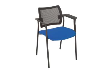 Silla Yota respaldo malla patas negras