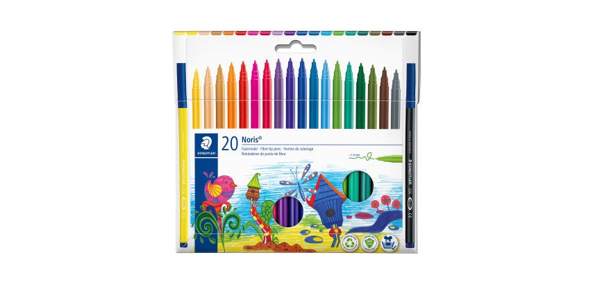Rotuladores de colores Staedtler Noris Club Caja de 20