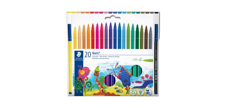Rotuladores de colores Staedtler Noris Club Caja de 20