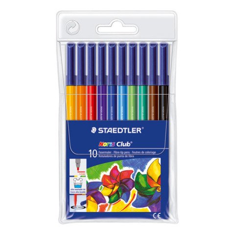 Rotuladores de colores Staedtler Noris® 326 - Estuche de 10