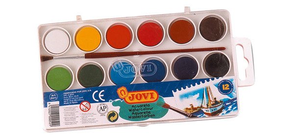 Acuarelas Jovi 12 pastillas