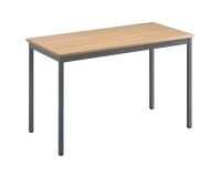 Mesa rectangular Roble claro 120 x 60 cm multiforma Budget