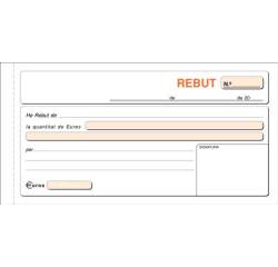 Talonario Recibo 210 x 105 Duplicado Catalán