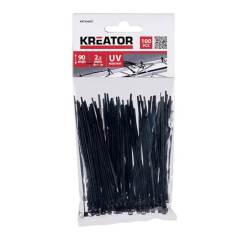 100 Bridas Negras 2.5 mm x 90 mm