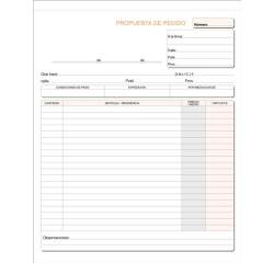 Talonario Pedido 215 x 265 Duplicado Castellano