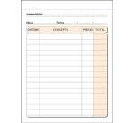 Talonario Camarero 105 x 150 Triplicado Castellano