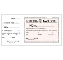 Talonario Lotería 210x105 Castellano