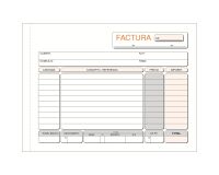 Talonario Factura 210 x 150 Duplicado Castellano