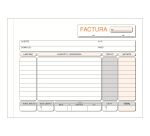 Talonario Factura 210 x 150 Duplicado Castellano