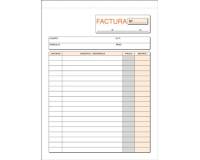 Talonario Factura 150 x 210 mm Duplicado Castellano - paquete de 50 hojas blancas y 50 amarillas