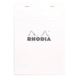 Schrijfblok Rhodia premium wit A5, 5x5 geruit, 80 vellen