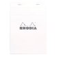 Bloc de bureau Premium Rhodia 14,8 x 21 cm agrafé blanc n°16 - 5 x 5 - 80 feuilles