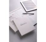 Bloc-bureau Rhodia Premium blanc format A5 petits carreaux 80 feuilles