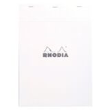 Bloc de bureau Premium Rhodia 21 x 29,7 cm agrafé blanc n°18 - 5 x 5 - 80 feuilles