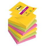 <bold>Z-notes repositionnables couleurs Carnival Super Sticky Post-it 76 x 76 mm - 1bloc de 90 feuilles en 1 couleur</bold>