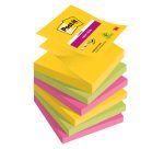 Z-NOTES SUPER STICKY POST-IT 76 x76 mm vitaminées Carnival - Bloc de 90 feuilles