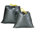 Sac poubelle 50 litres liens coulissants - paquet de 100