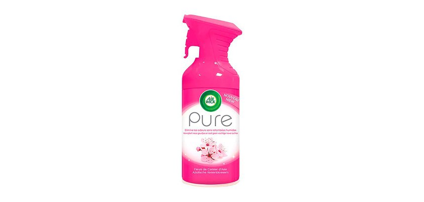 Désodorisant spray Air Wick Pure fleur de cerisier d'Asie 250 ml