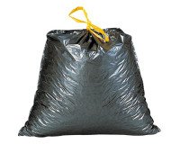 Vuilniszak met stropsluiting grijs 100 liter - pak van 100
