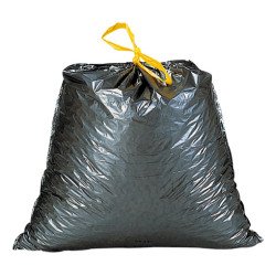 Sac poubelle 100 litres liens coulissants - paquet de 100